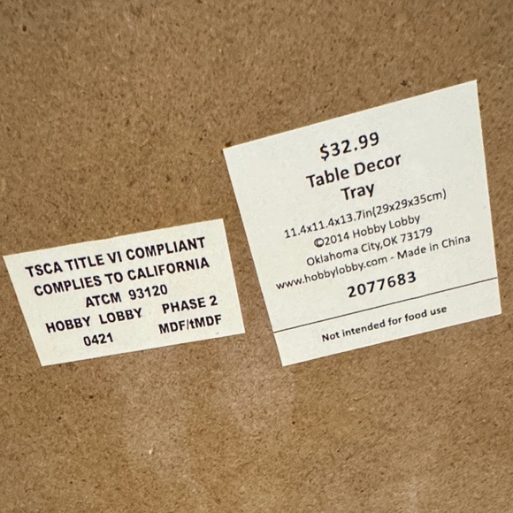 Hobby Lobby Black and White Two-Tier Tray - Picture 5 of 11